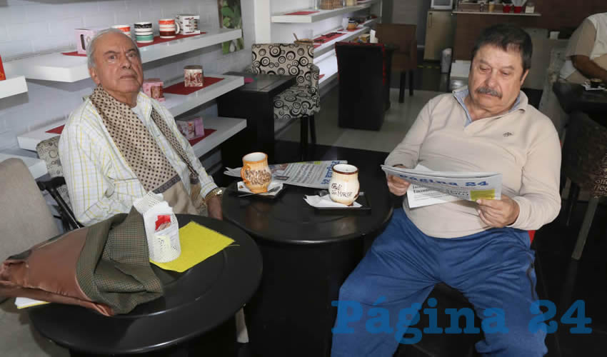 En Caf&eacute; San Marcos se reunieron V&iacute;ctor Leopoldo Madrigal Flores y Arnulfo Manuel Aceves Fern&aacute;ndez