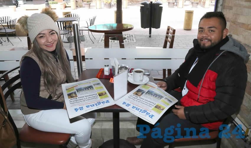 En el restaurante La Madero desayunaron Alejandra Águila Morales y Javier Hernández López