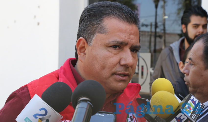 Jos&eacute; Enrique Ju&aacute;rez Ram&iacute;rez, presidente del CDE del PRI en Aguascalientes (Foto: Eddylberto Lu&eacute;vano Santill&aacute;n)