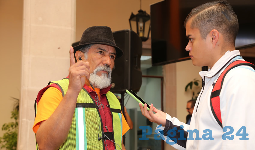 Jorge Sánchez Rodríguez, vocero de la asociación civil Aguas con la Bici (Foto: Eddylberto Luévano Santillán)
