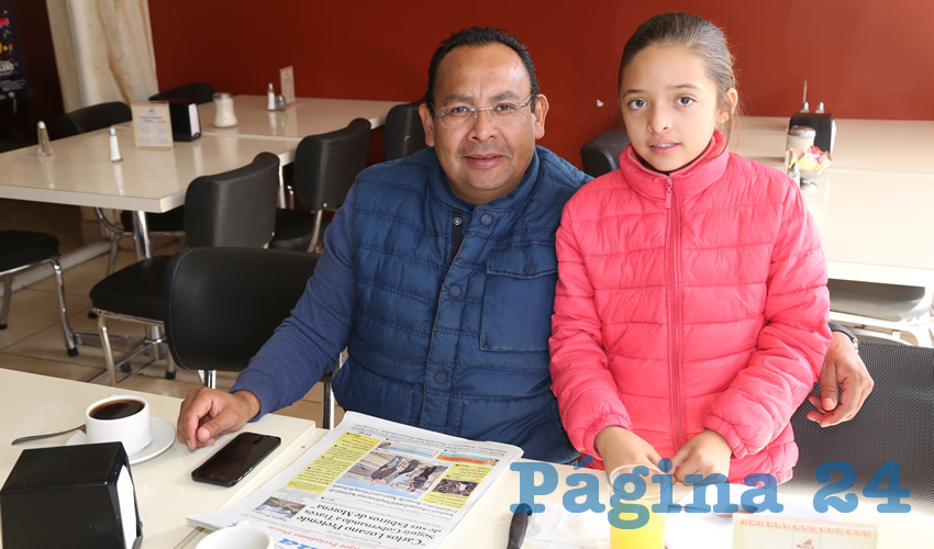 En el restaurante Mitla almorzaron Juan Carlos Mart&iacute;nez Moreno y su hija Karol Melina Mart&iacute;n del Campo