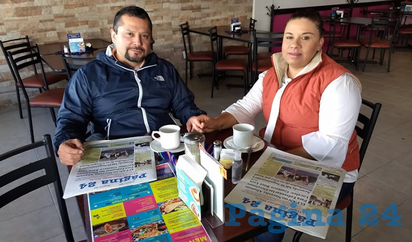 Gerardo Benítez y Patricia González almorzaron en el restaurante La Madero