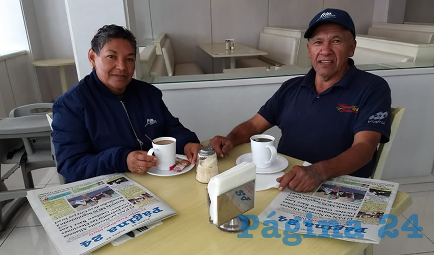 En el restaurante Del Centro desayunaron Silvia Patricia Sánchez y José Javier Bueno Lara