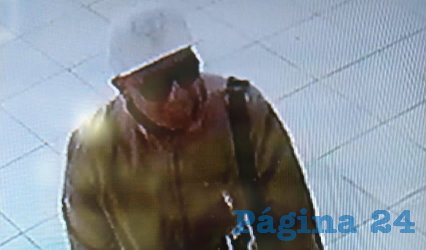 El delincuente, captado por las cámaras de vigilancia