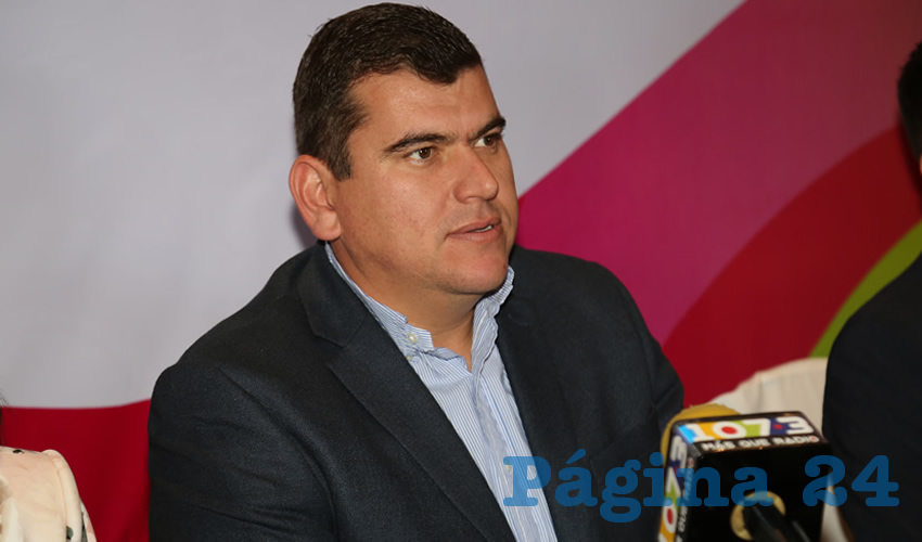 Adán Valdivia López, presidente municipal de Calvillo (Foto: Eddylberto Luévano Santillán)