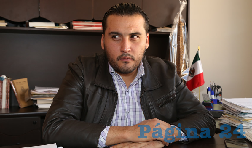 Aldo Emmanuel Ruiz Sánchez, delegado estatal de Programas de Desarrollo Integral (Foto: Eddylberto Luévano Santillán)