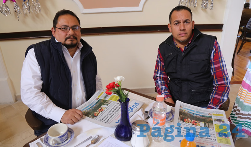 En Sanborns Francia compartieron el pan y la sal Martín Esteban Muñoz Patiño y Óscar Chávez Viveros