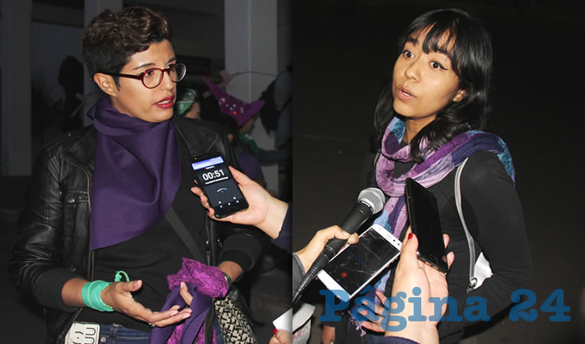 Angélica Contreras, Yadira Torres y Alejandra Salazar fueron las encargadas de conceder la entrevista; cada una contó su caso por el que están en esta lucha