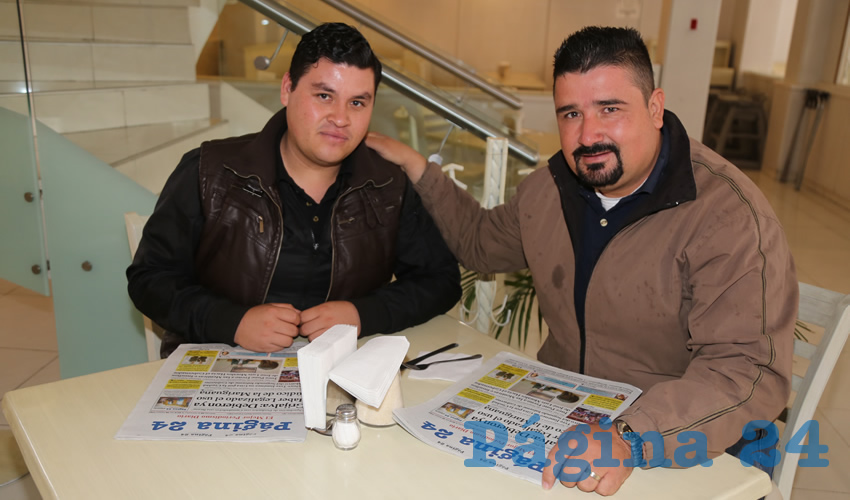 En el restaurante Del Centro platicaron Oziel Martínez Marmolejo y Fabián de Jesús Ruvalcaba López