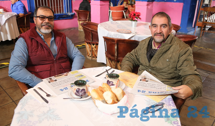 En La Saturnina compartieron el pan y la sal Jesús Herrera Romo y Alfredo Castañeda Medina