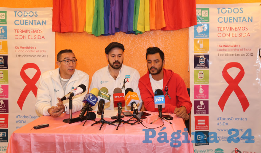 Rueda de prensa Colectivo Ser Gay (Foto: Eddylberto Luévano Santillán)