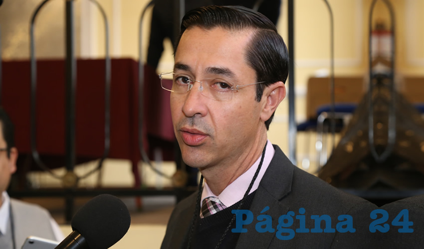 Luis Fernando Landeros Ortiz, consejero presidente del IEE (Foto: Eddylberto Lu&eacute;vano Santill&aacute;n)
