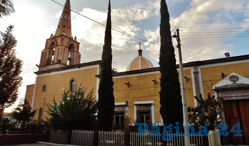 El templo de San Miguel Arcángel, en Venaderos, Jesús María