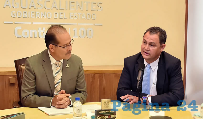 El gobernador Martín Orozco Sandoval fue notificado por el secretario de Finanzas del Estado sobre el primer lugar nacional que obtuvo Aguascalientes