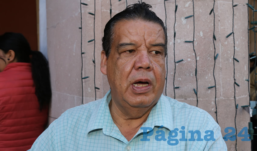 Francisco Javier Flores Flores, dirigente de Cimientos del Magisterio (Foto: Eddylberto Luévano Santillán)