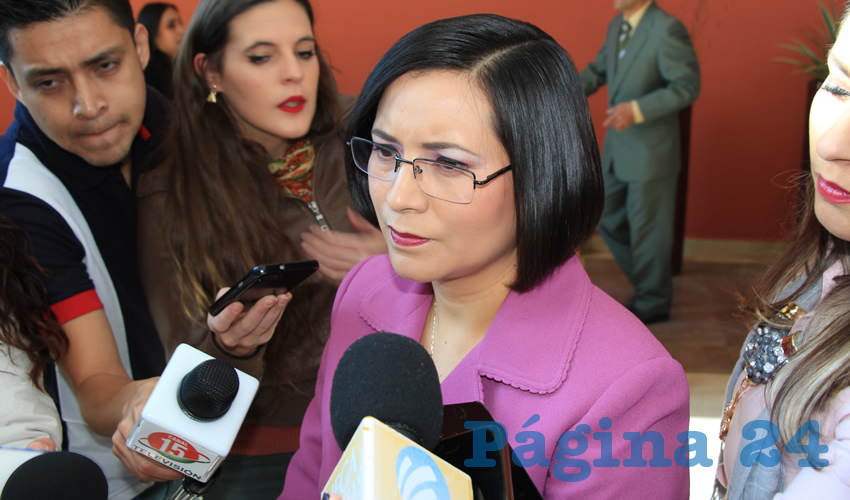 María de la Luz Domínguez Campos, presidenta de la Comisión de Derechos Humanos del Estado de Zacatecas (CDHEZ) (Foto Rocío Castro)