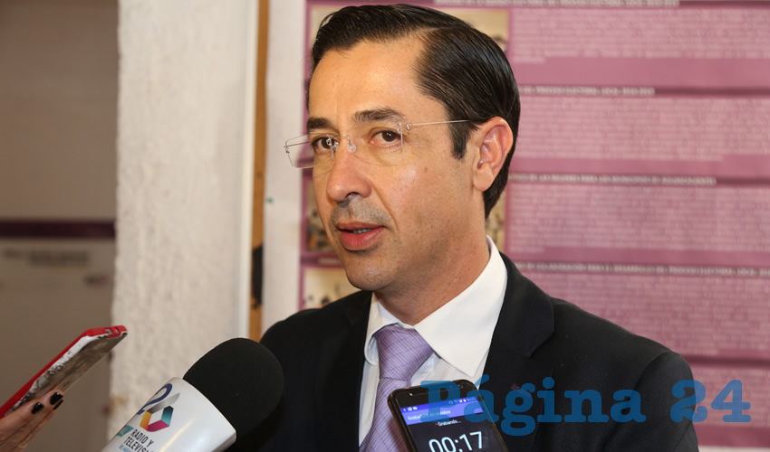 Luis Fernando Landeros Ortiz, consejero presidente del Instituto Estatal Electoral (Foto: Eddylberto Luévano Santillán)