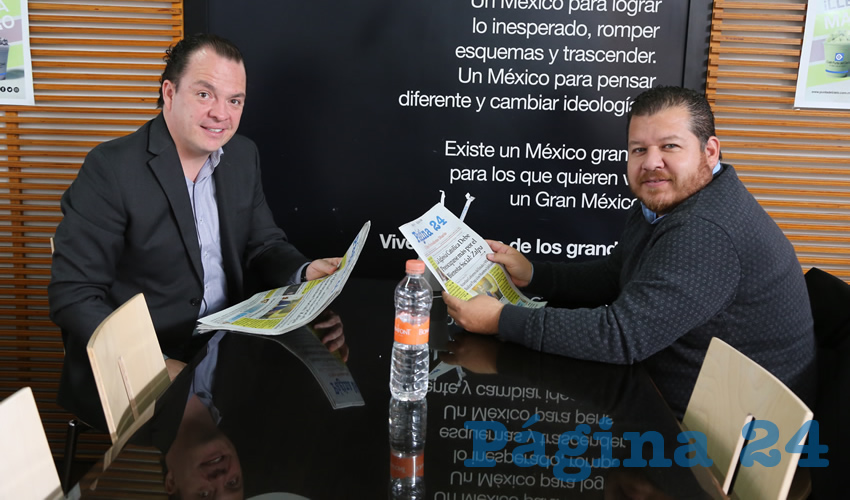 Rafael Ahmed Franco Aguilar y Alejandro Monreal D&aacute;vila, regidor del Municipio de Aguascalientes; departieron en Caf&eacute; Punta del Cielo