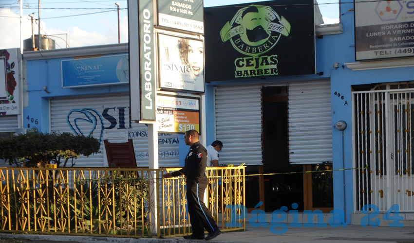 La barbería Cejas Barber, ubicada en avenida Aguascalientes sur 406-A