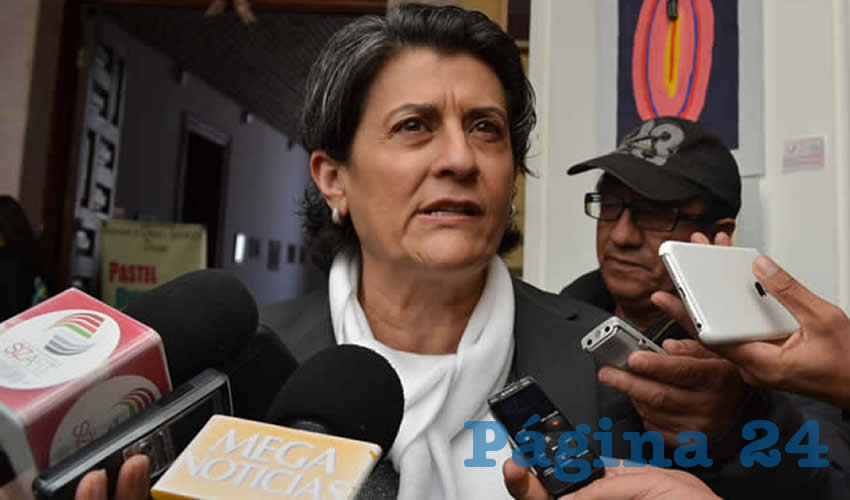 Gema Alejandrina Mercado Sánchez, titular de la Secretaría de Educación (Seduzac) (Foto Merari Martínez)