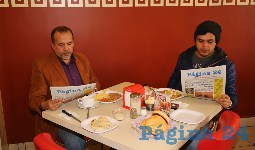 En el restaurante Mitla compartieron el pan y la sal Refugio Alfaro Guerrero y Jared Alfaro Layune