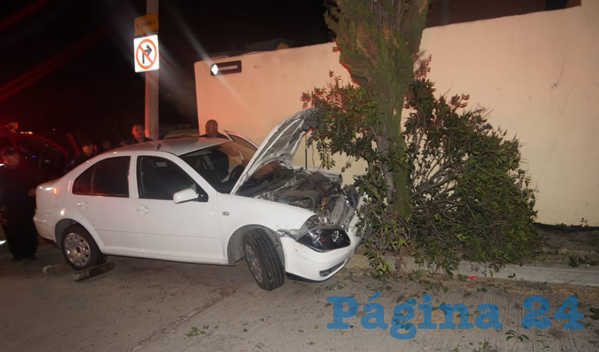 El accidente ocurrió en el cruce de la avenida Ojocaliente y la calle El Duraznillo