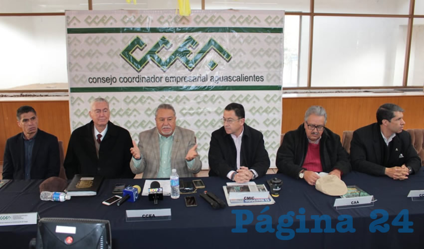 Rueda de prensa de empresarios