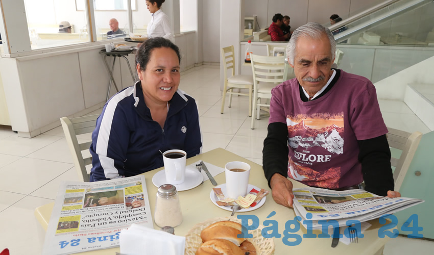 En el restaurante Del Centro almorzaron Ma. Laura Gonz&aacute;lez Romo y Juan L&oacute;pez Mu&ntilde;oz