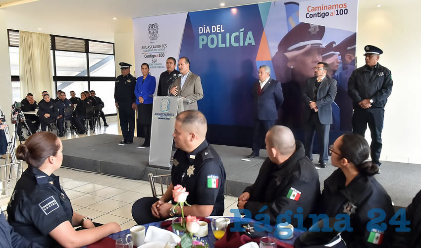 El gobernador Mart&iacute;n Orozco Sandoval asisti&oacute; a la celebraci&oacute;n del personal operativo por el D&iacute;a del Polic&iacute;a