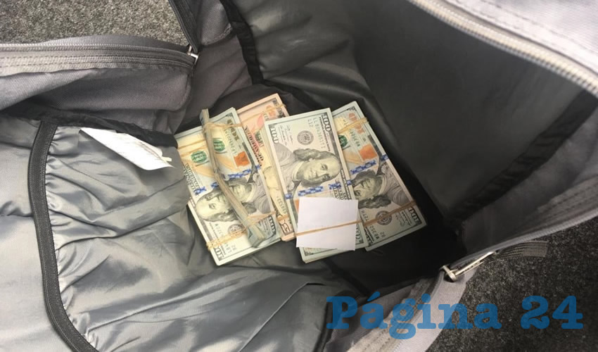 El dinero que transportaba en un auto Román “N” “N”