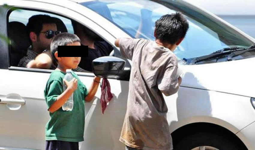 Niños explotados