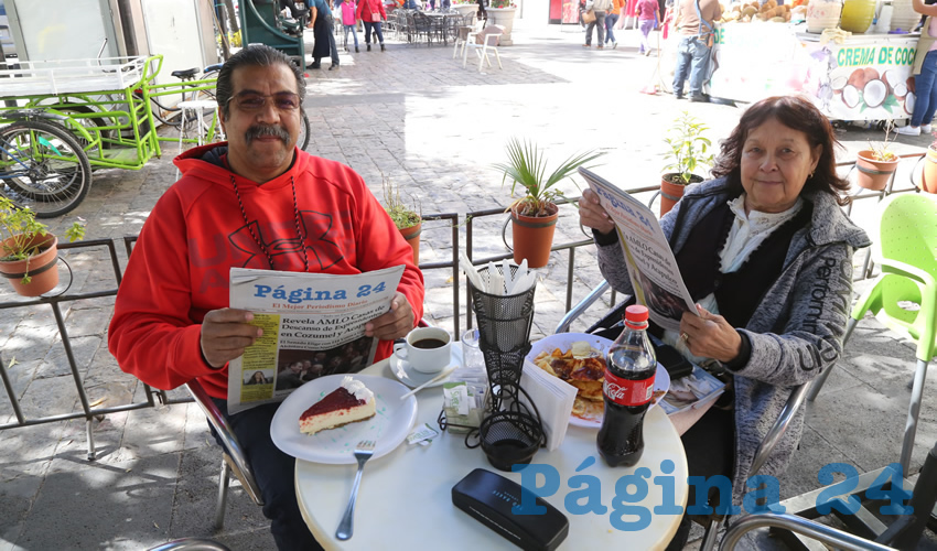 En Café Catedral convivieron José Noriega de la Rosa e Irma Noriega Hernández