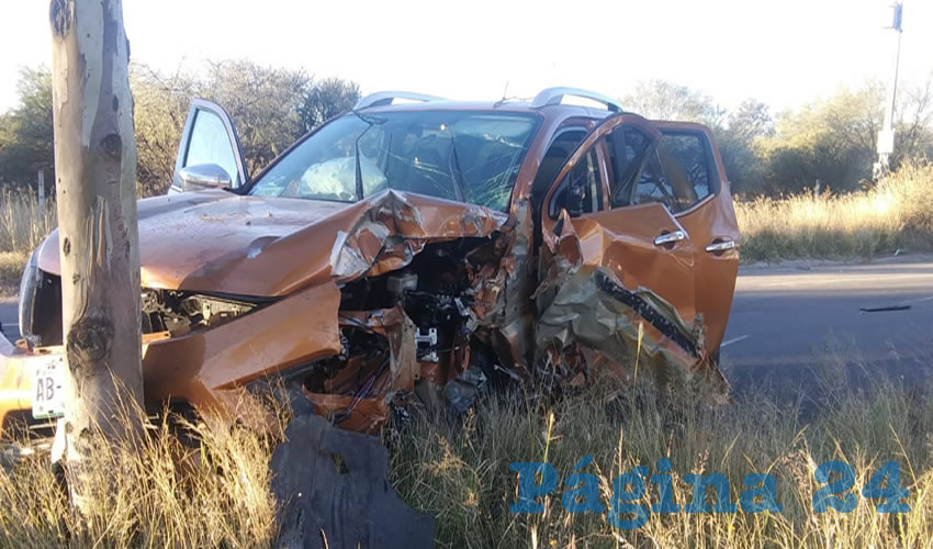 El accidente ocurri&oacute; sobre la carretera a Calvillo