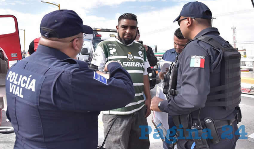 El causante del sangriento percance es el chofer Fernando Hernández Padilla, que iba al frente de un tráiler Freightliner