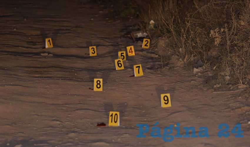 Las autoridades encontraron 11 casquillos percutidos calibre 9 mil&iacute;metros