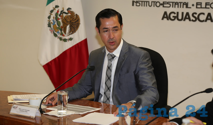 Luis Fernando Landeros Ortiz, consejero presidente del IEE
