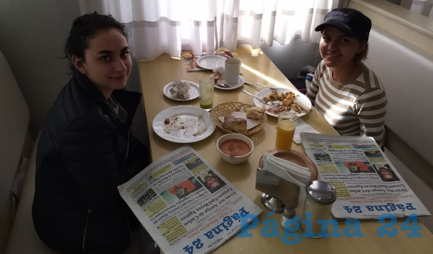 Itzel Vega y Natalia Armas compartieron el pan y la sal en el restaurante Del Centro