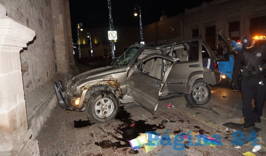 La camioneta que conducía el peligroso ebrio Juan Manuel Cruz Alemán