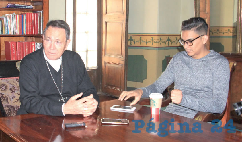 Sigifredo Noriega Barceló, obispo de la Diócesis de Zacatecas (Foto Rocío Castro Alvarado)