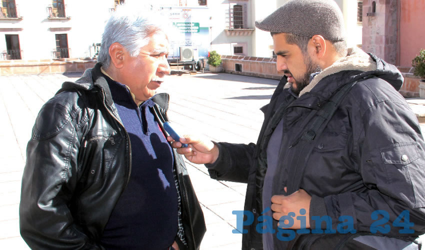 José Santos Cervantes, líder del Frente Social por la Soberanía Popular (FSSP) (Foto Rocío Castro Alvarado)