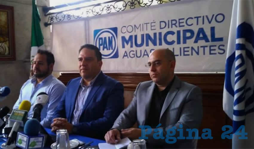 Rueda de prensa del CDM del PAN en Aguascalientes