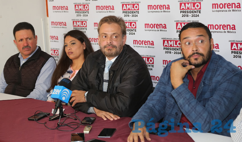 Francisco Raúl Reyes Agüero, comisionado de Morena en Aguascalientes (Foto Eddylberto Luévano Santillán)