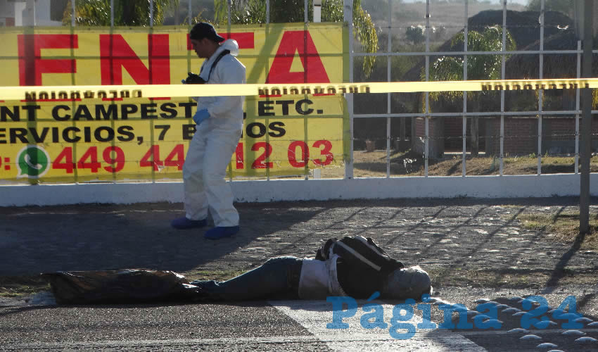 La v&iacute;ctima fue identificada como Felipe Mart&iacute;nez Aguilera, de 34 a&ntilde;os de edad, que contaba con antecedentes criminales