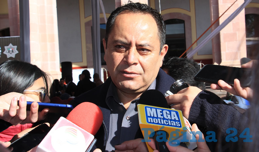 Antonio Caldera Alanís, titular de la dirección de Protección Civil Estatal (Foto Rocío Castro)
