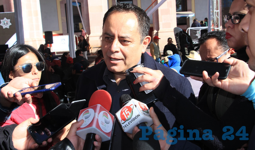 Antonio Caldera Alanís, director de Protección Civil Estatal (Foto Rocío Castro)