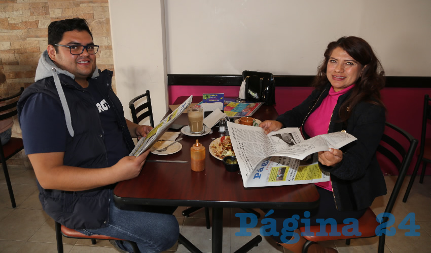 En el restaurante La madero almorzaron Omar Vázquez Acevedo y Maritza Acevedo