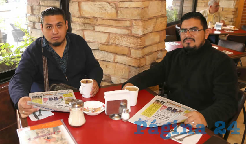 Jorge Alberto Guerrero Martínez y Germán García López compartieron el pan y la sal en Las Antorchas