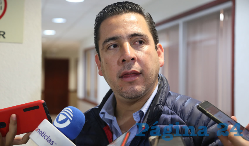 Gustavo Alberto B&aacute;ez Leos, presidente estatal del PAN en Aguascalientes (Foto: Eddylberto Lu&eacute;vano Santill&aacute;n)