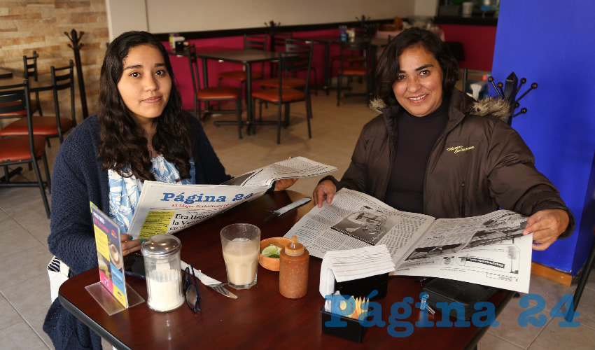 La restaurante La Madero almorzaron Emma Selene Leyva Esparza y Taydé Esparza Gámez