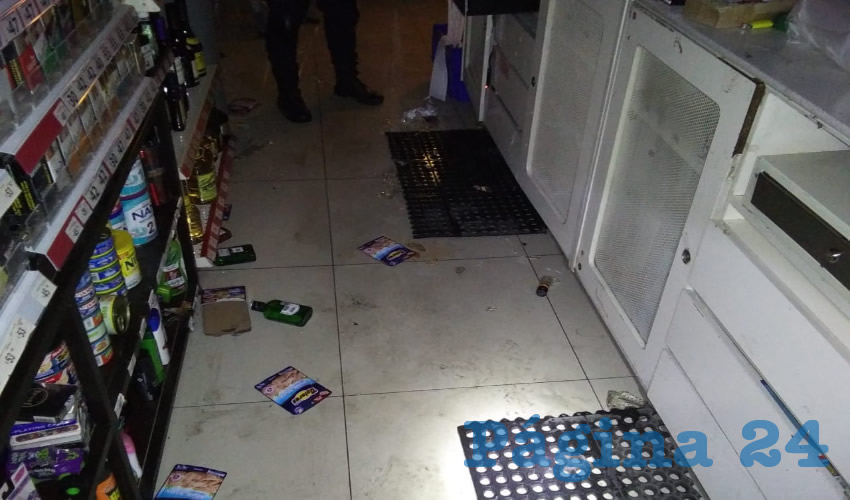 Algunos de los daños que realizó el pillo